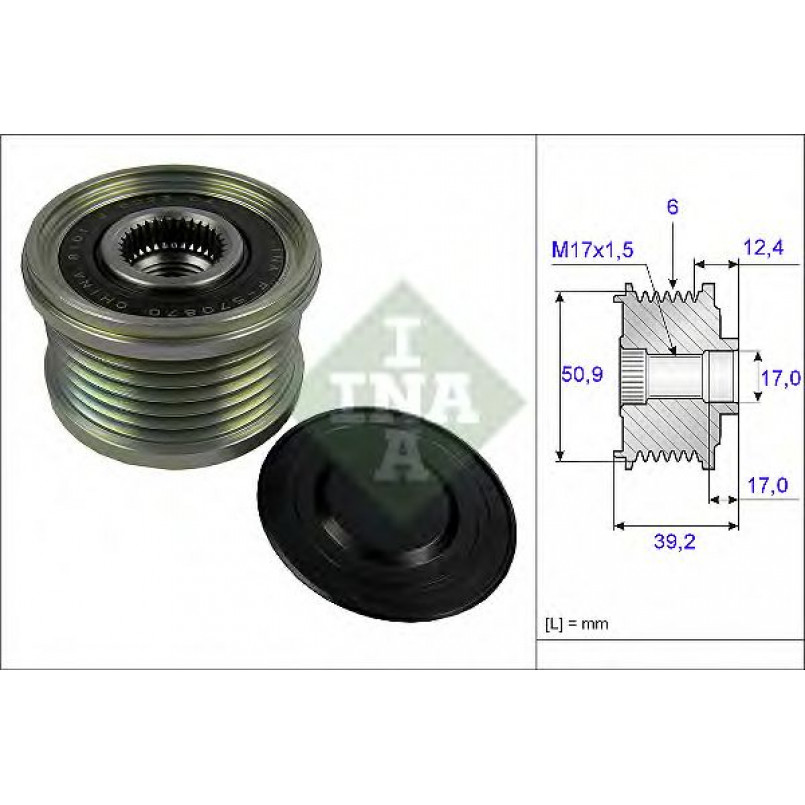 535 0247 10 INA - Механізм вільного ходу (муфта) генератора