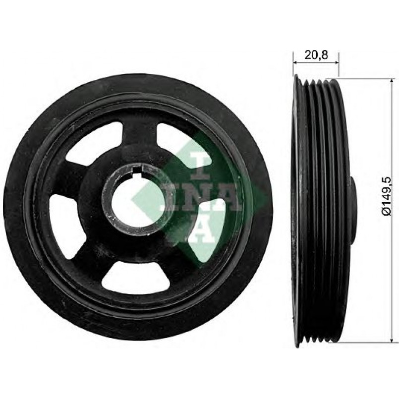 544 0092 10  INA - Шків колінчастого валу (демпфер)