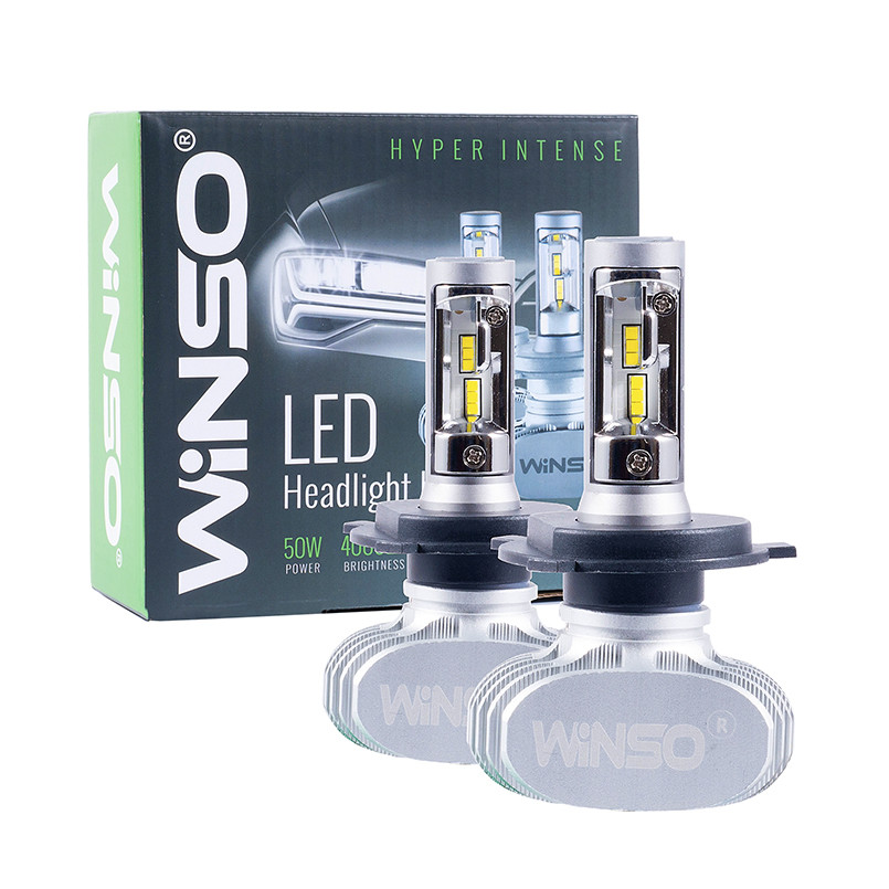 LED H4 12/24V потужність 50Вт, світловий потік 4000Лм., темпрература 6000К, CSP Cree Chip (19х19)