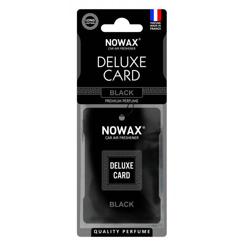 NOWAX Ароматизатор целюлозний серія Delux Card 6 г. - Black (50шт/ящ)