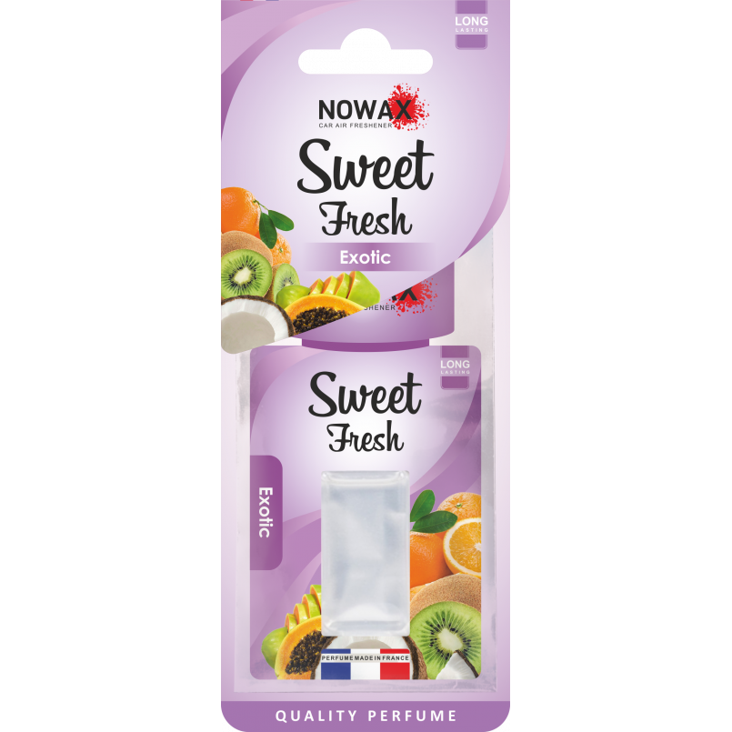 NOWAX Ароматизатор мембранний серія Sweet Fresh 5 ml - Exotic (30шт/ящ)