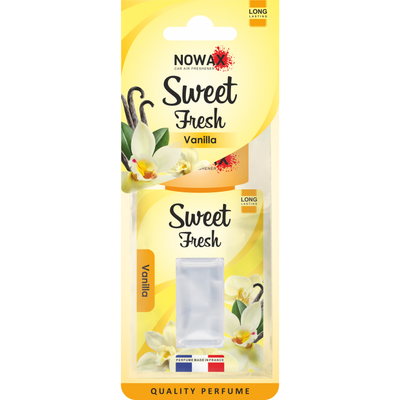 NOWAX Ароматизатор мембранний серія Sweet Fresh 5 ml - Vanilla (30шт/ящ)