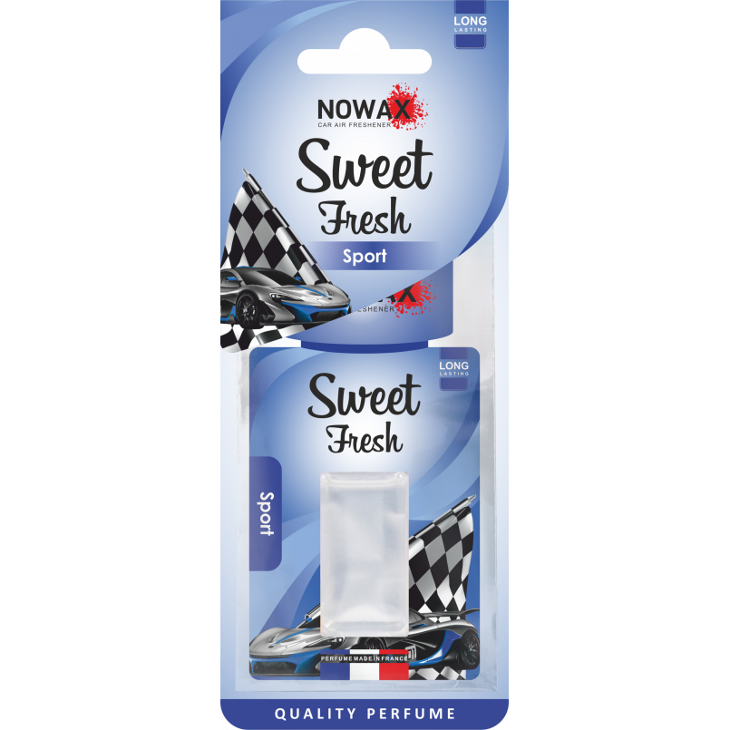 NOWAX Ароматизатор мембранний серія Sweet Fresh 5 ml - Sport (30шт/ящ)