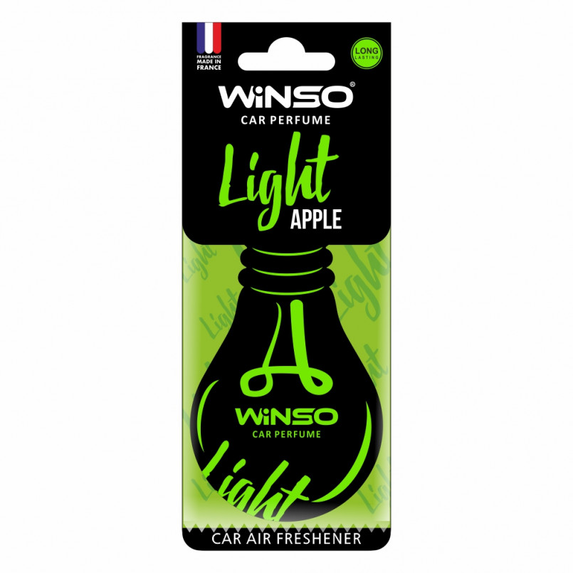 Освіжувач повітря WINSO Light, целюлозний ароматизатор, Apple,(50шт/ящ.)