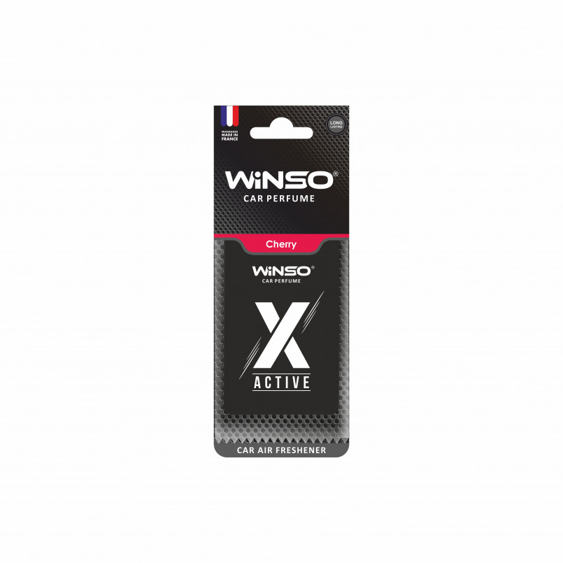 Освіжувач повітря WINSO X Active, целюлозний ароматизатор, Cherry, (50шт/ящ.)