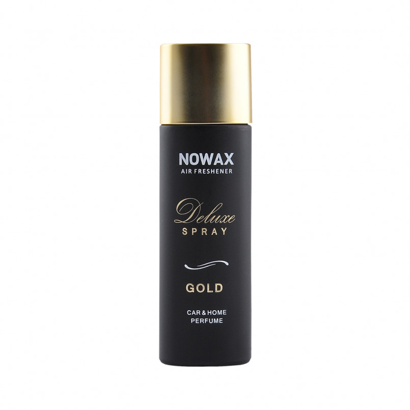 NOWAX Ароматизатор повітря з розпилювачем у виставковому боксі Deluxe Spray - Gold, 50ml