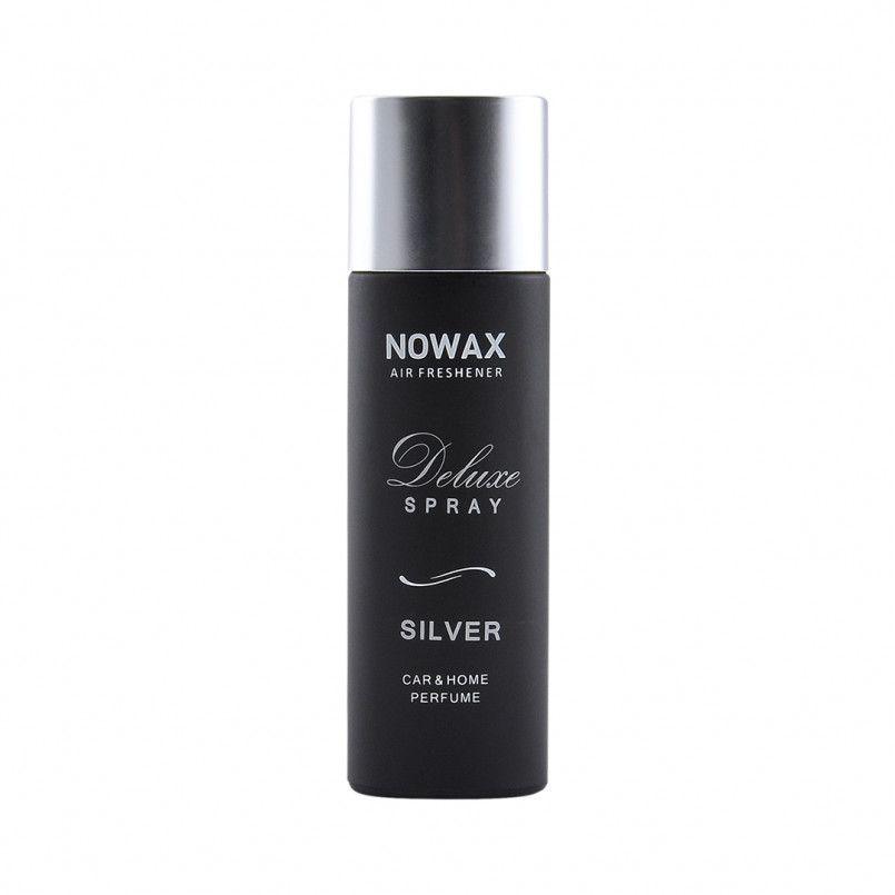 NOWAX Ароматизатор повітря з розпилювачем у виставковому боксі Deluxe Spray - Silver,50ml