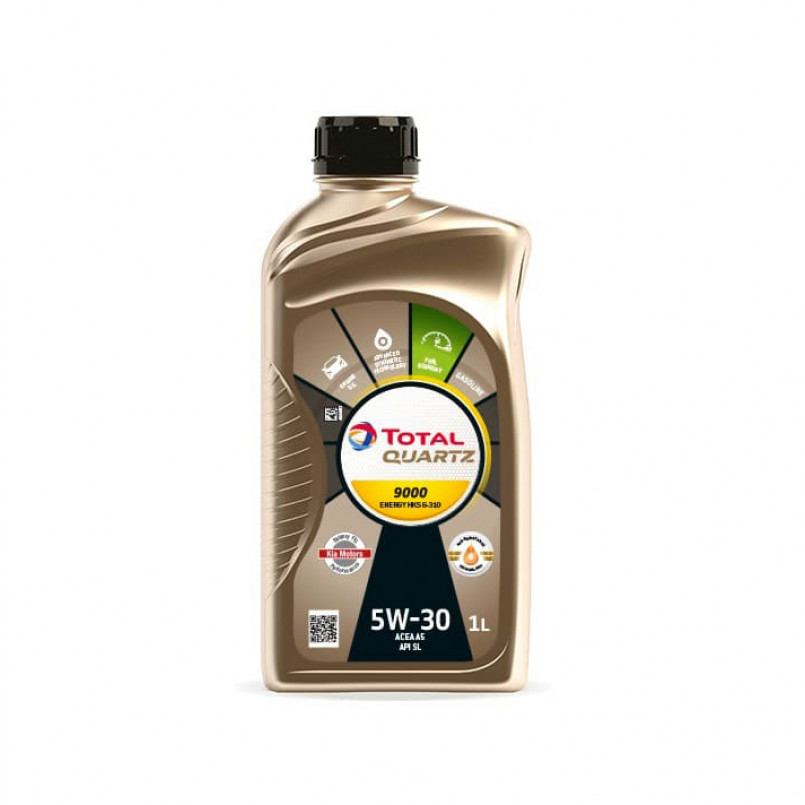 TOTAL QUARTZ 9000 ENERGY HKS, 1L (x12), олива моторна