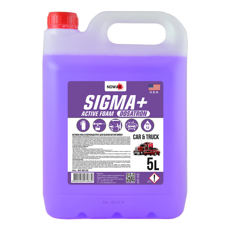 NOWAX  Піна активна концентрат для безконтактної мийки SIGMA+ 5L