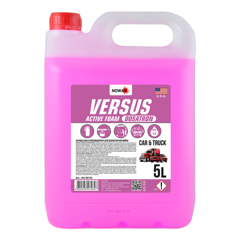 NOWAX  Піна активна суперконцентрат VERSUS ACTIVE FOAM5L
