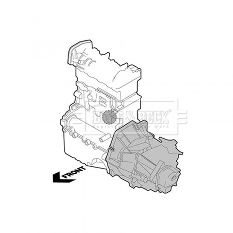BEM3213 BORG & BECK - Опора двигуна