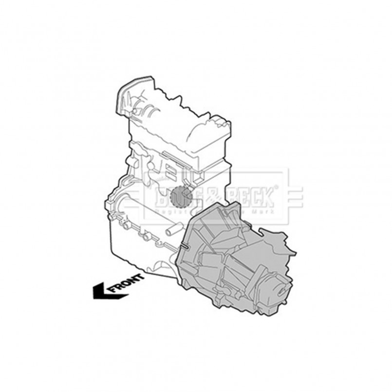 BEM3525 BORG & BECK - Опора  двигуна