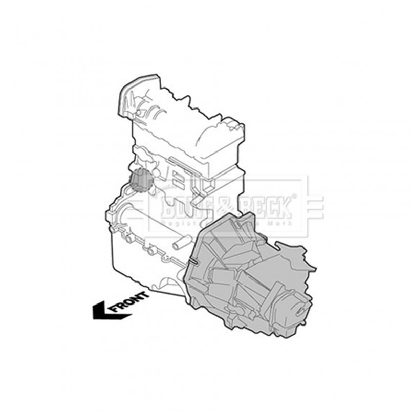 BEM3215 BORG & BECK - Опора  двигуна
