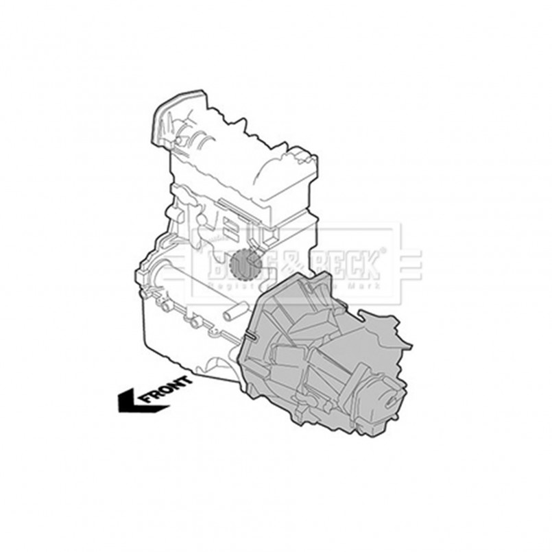 BEM3833 BORG & BECK - Опора двигуна