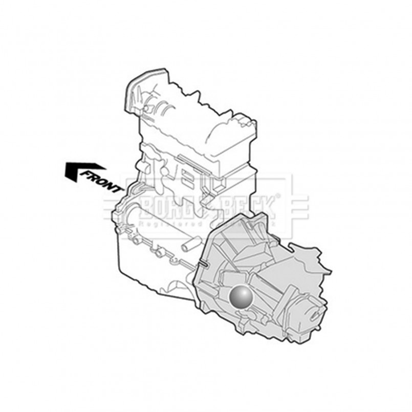 BEM3172 BORG & BECK - Опора  КПП