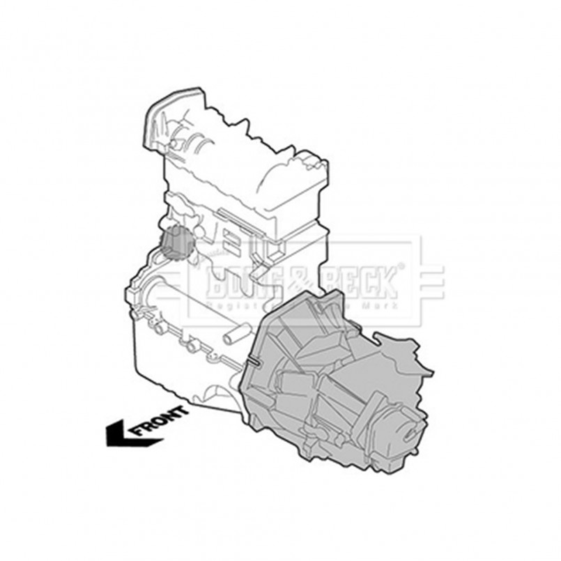 BEM3974 BORG & BECK - Опора двигуна