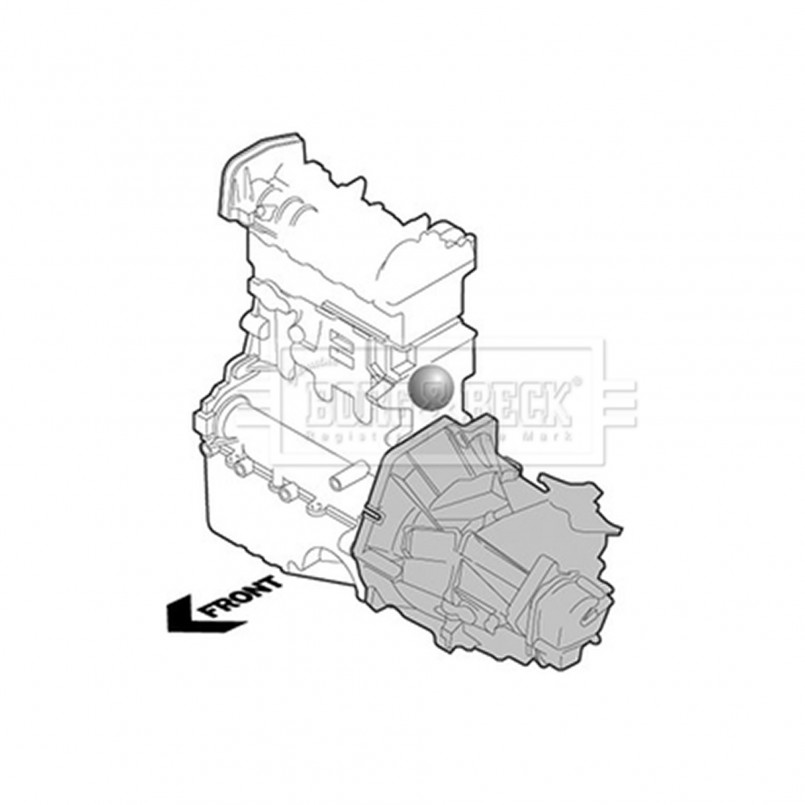 BEM3235 BORG & BECK - Опора двигуна