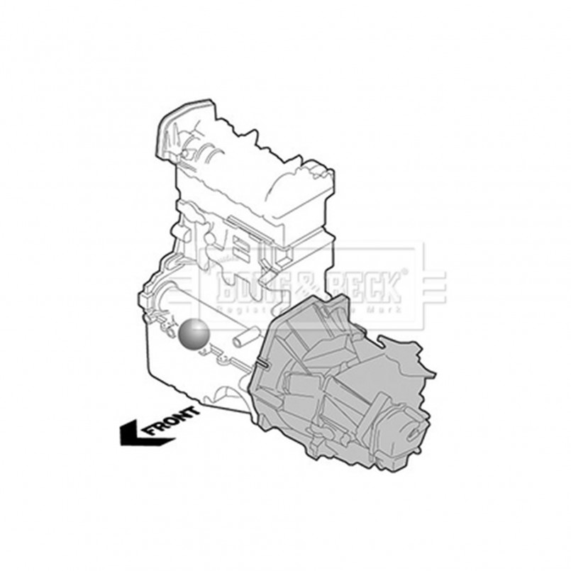 BEM3989 BORG & BECK - Опора двигуна
