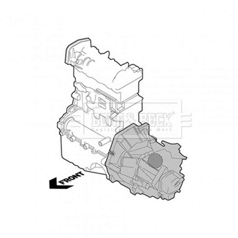 BEM3565 BORG & BECK - Опора двигуна