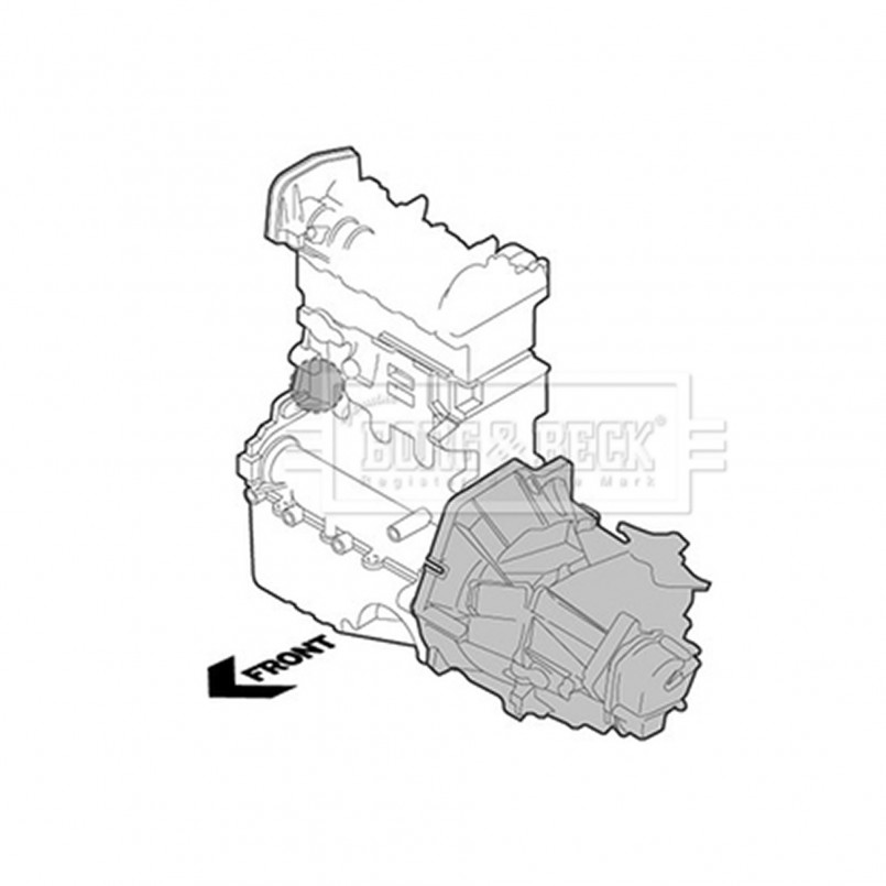 BEM3965 BORG & BECK - Опора двигуна