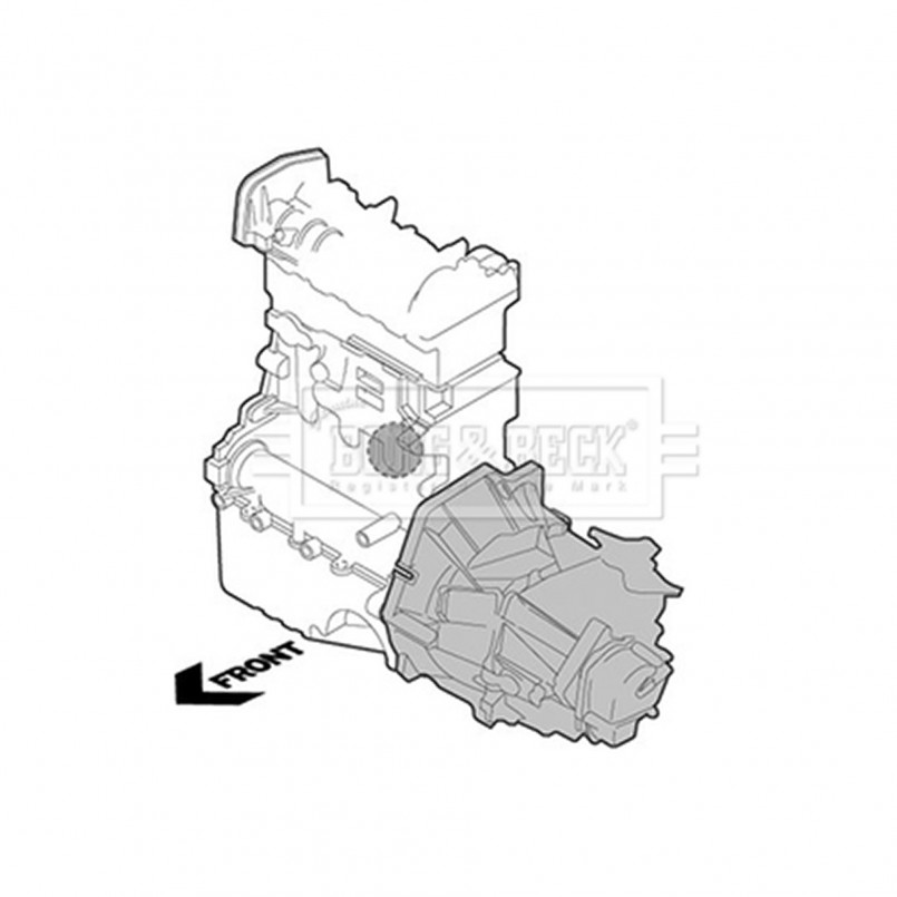 BEM3844 BORG & BECK - Опора двигуна