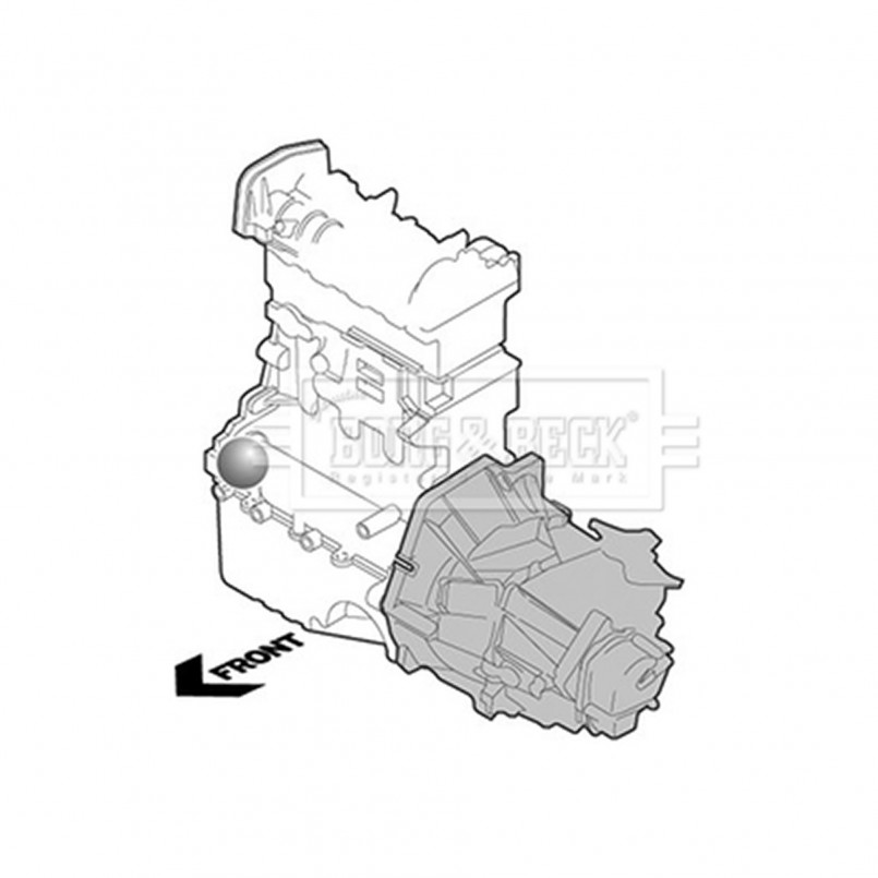 BEM3669 BORG & BECK - Опора двигуна