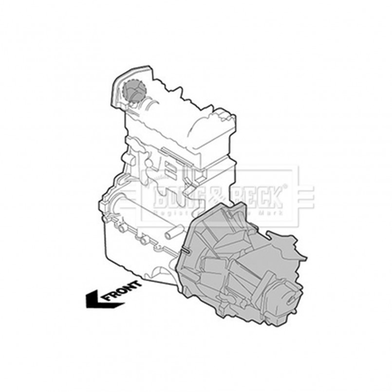 BEM3908 BORG & BECK - Опора двигуна