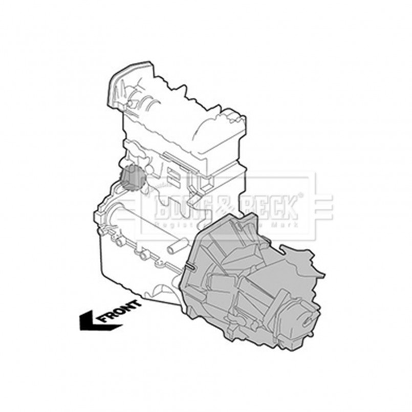 BEM3856 BORG & BECK - Опора двигуна