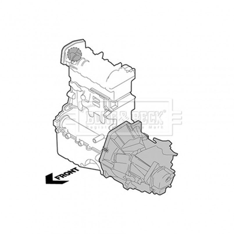 BEM4233 BORG & BECK - Опора двигуна