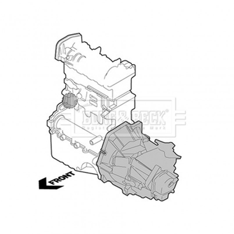 BEM4110 BORG & BECK - Опора двигуна