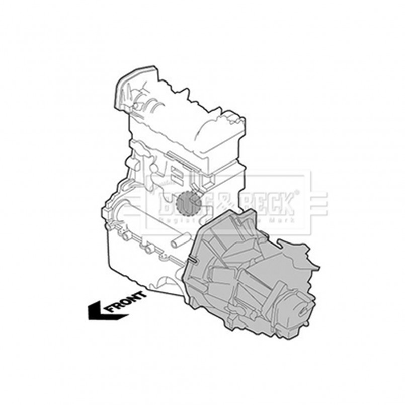 BEM3964 BORG & BECK - Опора  двигуна