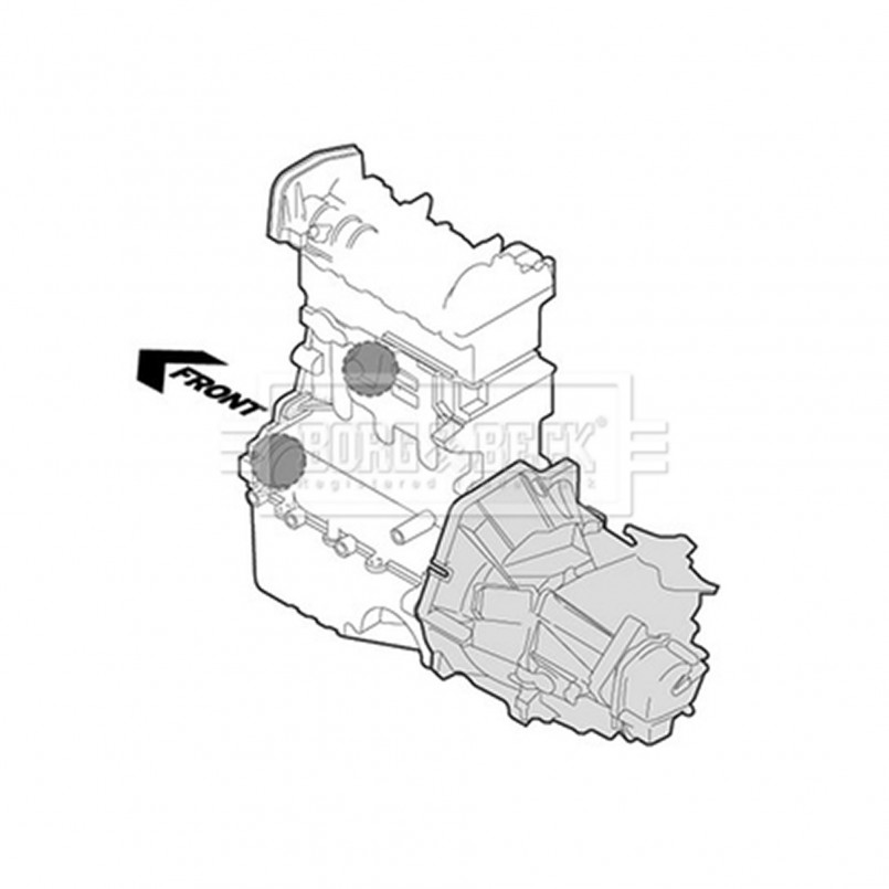 BEM3273 BORG & BECK - Опора двигуна