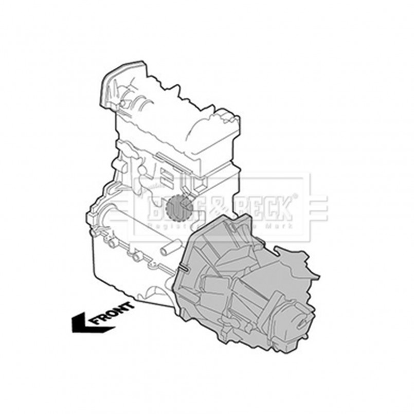 BEM3830 BORG & BECK - Опора двигуна