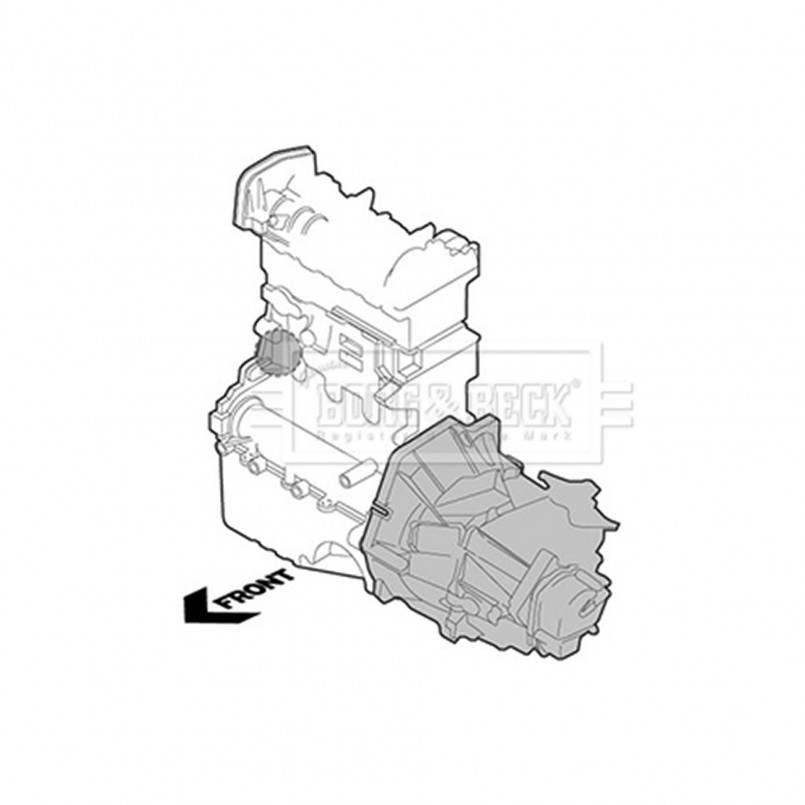BEM3859 BORG & BECK - Опора  двигуна