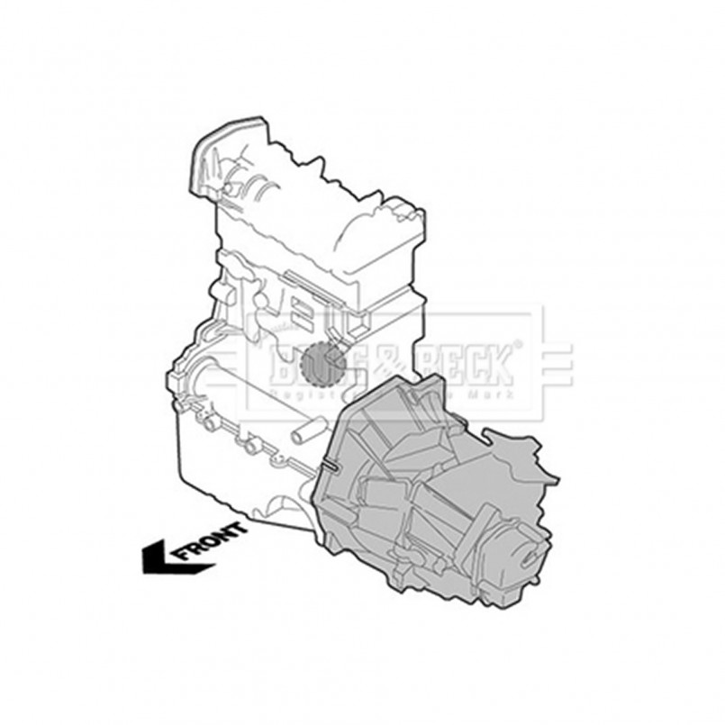 BEM3995 BORG & BECK - Опора двигуна