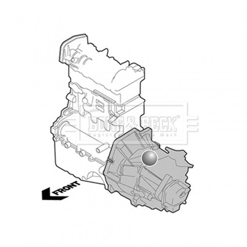 BEM4196 BORG & BECK - Опора двигуна