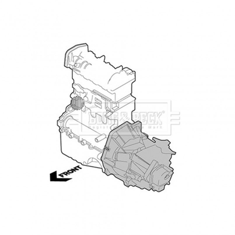 BEM4411 BORG & BECK - Опора  двигуна