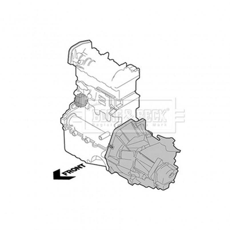 BEM3466 BORG & BECK - Опора двигуна