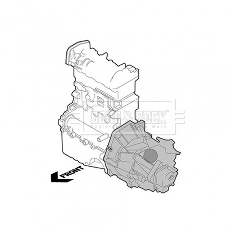 BEM3564 BORG & BECK - Опора двигуна
