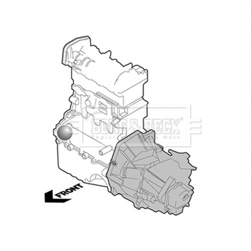 BEM4038 BORG & BECK - Опора двигуна