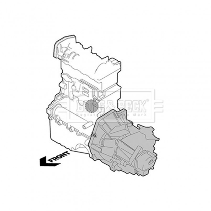 BEM4164 BORG & BECK - Опора  двигуна