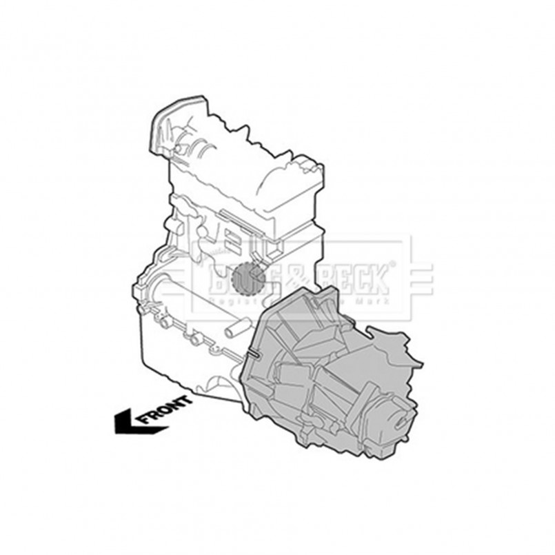 BEM3243 BORG & BECK - Опора  двигуна