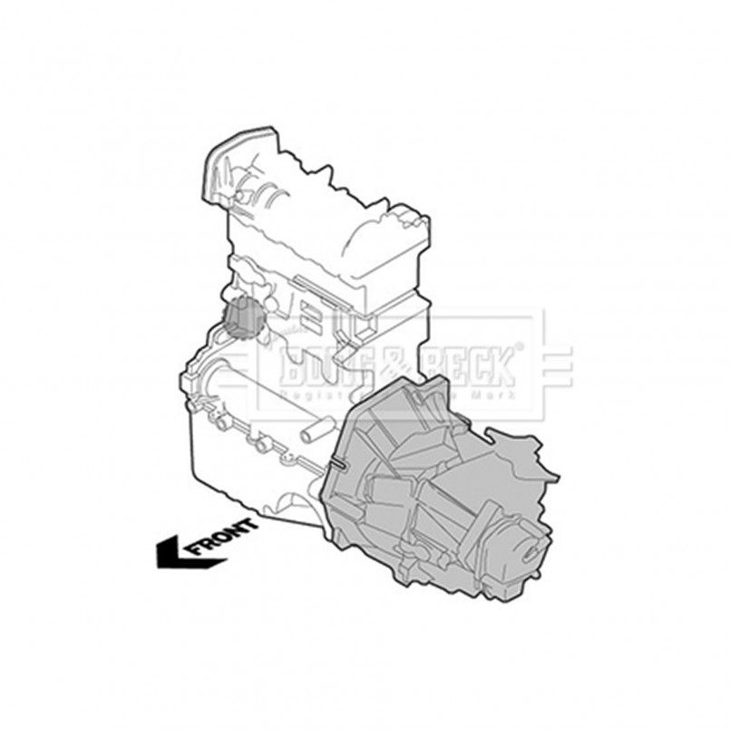 BEM4286 BORG & BECK - Опора двигуна