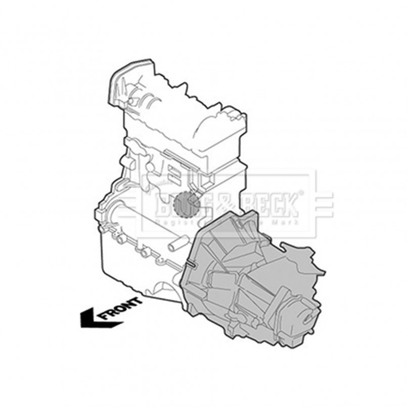 BEM4103 BORG & BECK - Опора  двигуна