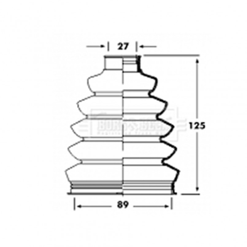 BCB2358 BORG & BECK - Пильовик привідного вала к-т