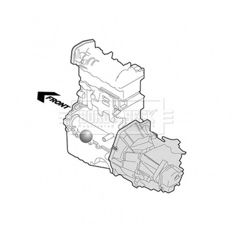 BEM3186 BORG & BECK - Опора двигуна