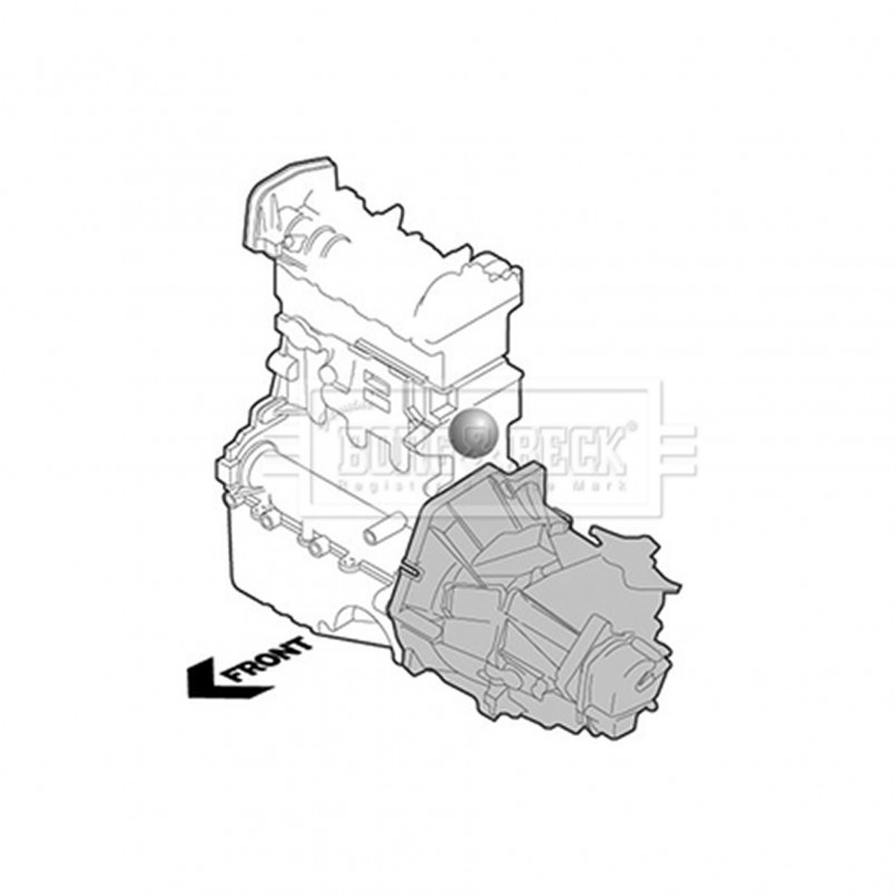 BEM3216 BORG & BECK - Опора  двигуна