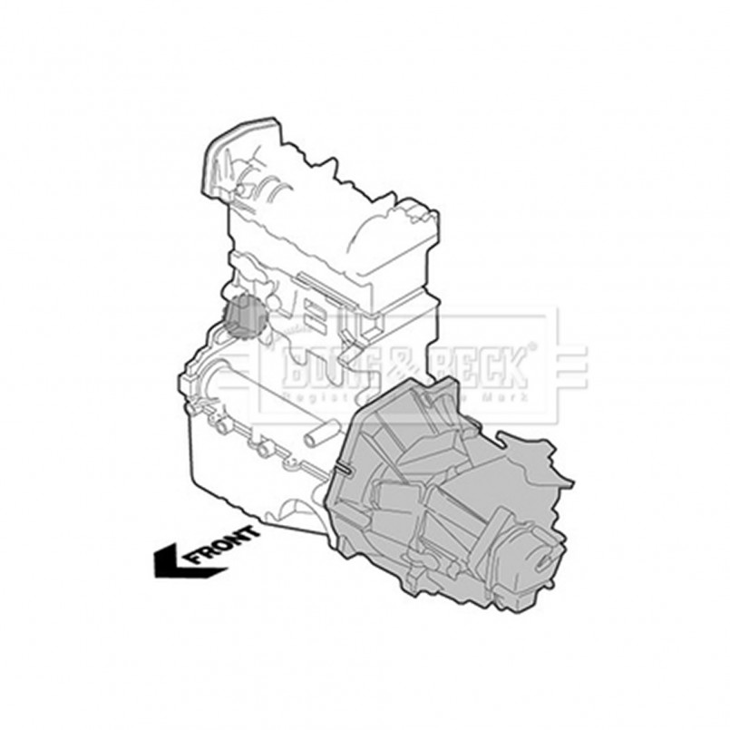 BEM3911 BORG & BECK - Опора двигуна