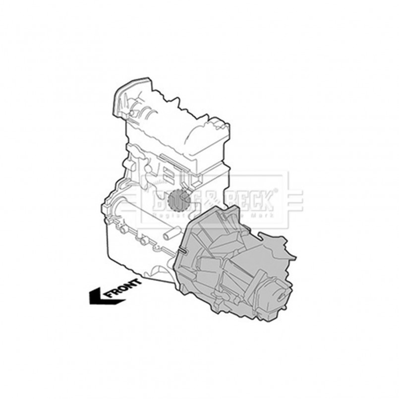 BEM4309 BORG & BECK - Опора двигуна