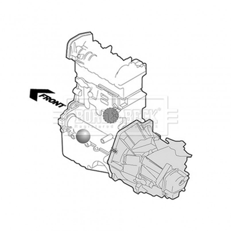 BEM3187 BORG & BECK - Опора  двигуна